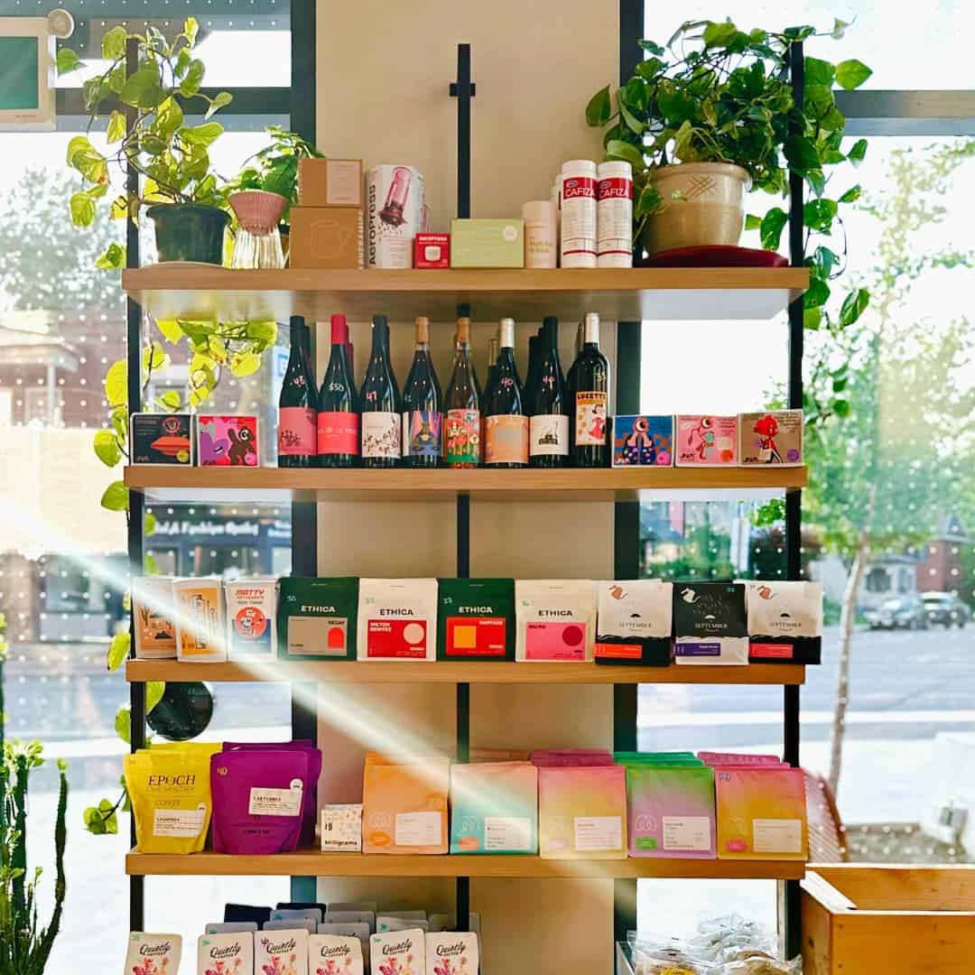 Local shop shelves in Vanier